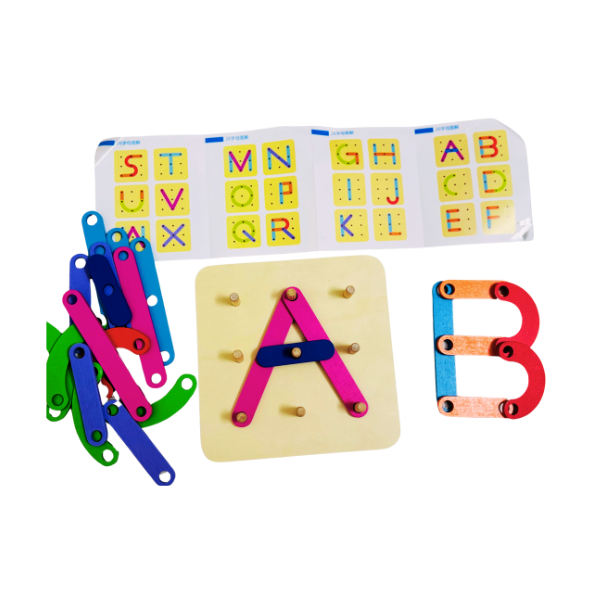 Wooden Alphabets and Number Activity Board