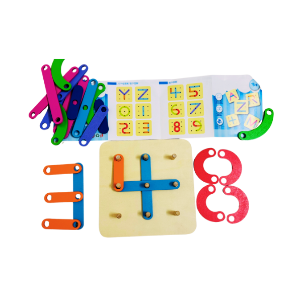 Wooden Alphabets and Number Activity Board