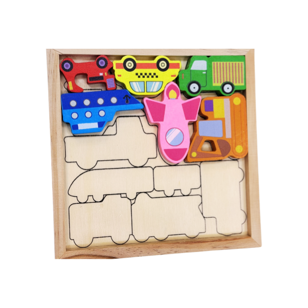 Wooden 3D Puzzle (Any 1 Random Piece)