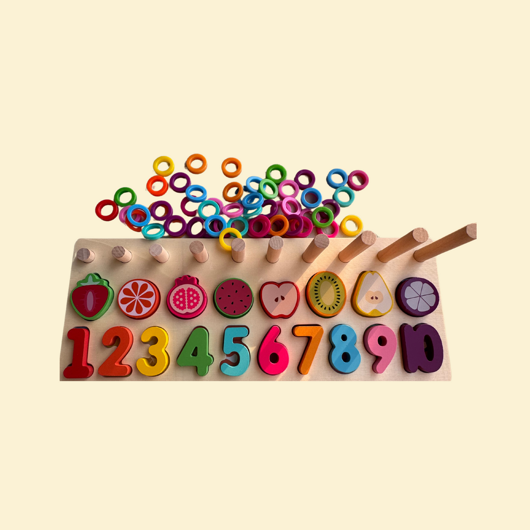 Wooden  Rainbow Logarithmic Board