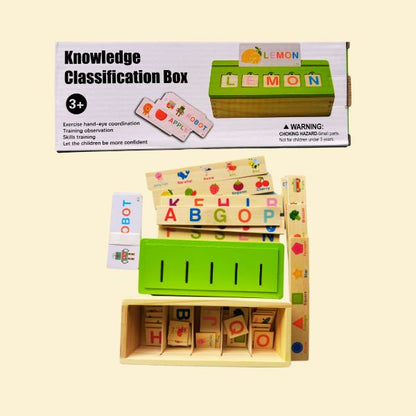 Knowledge Classification Box (Alphabets, Spellings, Numbers, Shapes) 80 Pieces