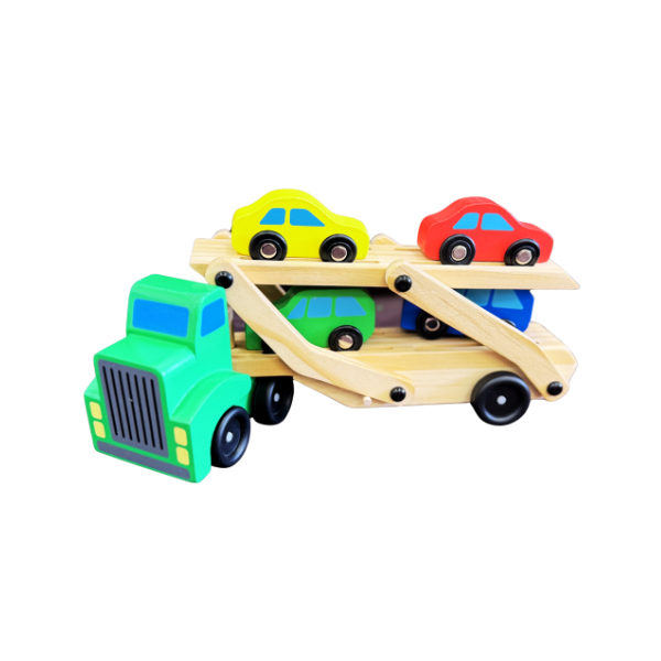 Wooden Double Decker Car