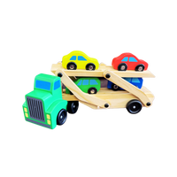 Wooden Double Decker Car
