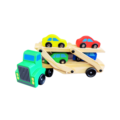 Wooden Double Decker Car