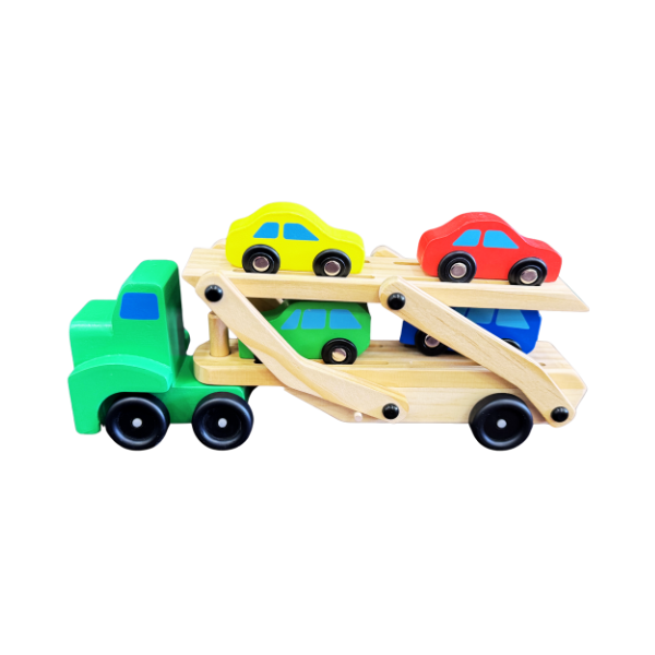 Wooden Double Decker Car