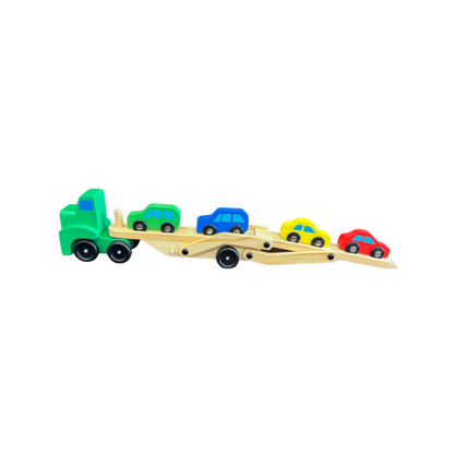 Wooden Double Decker Car