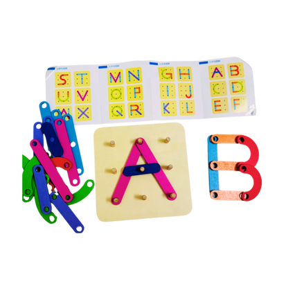 Wooden Alphabets and Number Activity Board