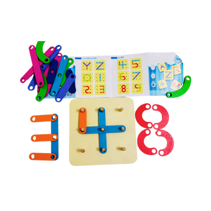 Wooden Alphabets and Number Activity Board