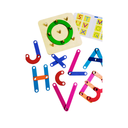 Wooden Alphabets and Number Activity Board