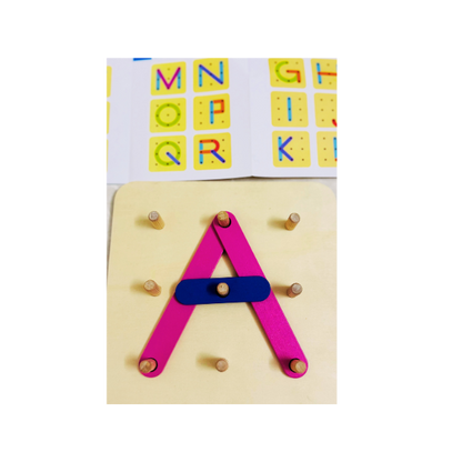 Wooden Alphabets and Number Activity Board