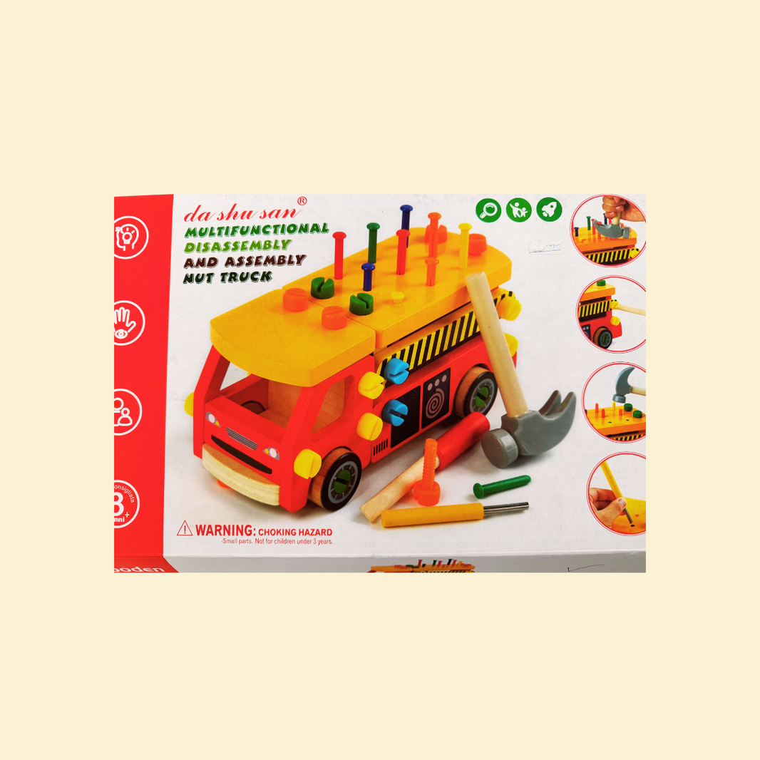 Build Your Own Truck – DIY Wooden Construction Toy for Kids