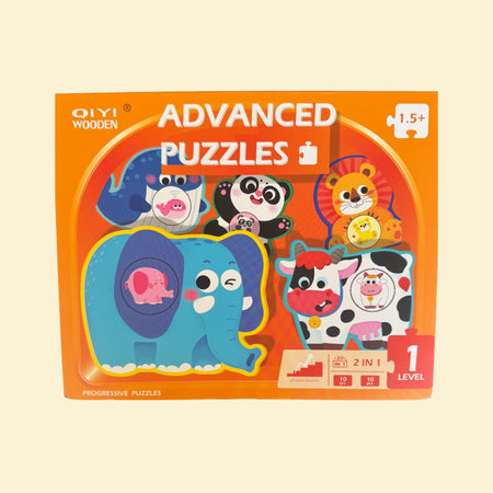 One Piece Puzzle - 2 Sets (10 different animals)