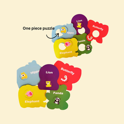 One Piece Puzzle - 2 Sets (10 different animals)