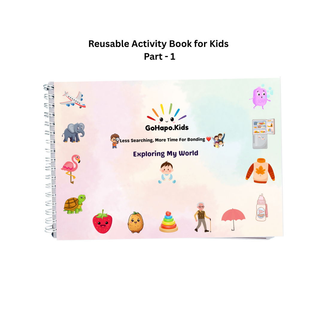 Activity Book - Part 1 | Reusable Wipe & Clean | Ages 2–5
