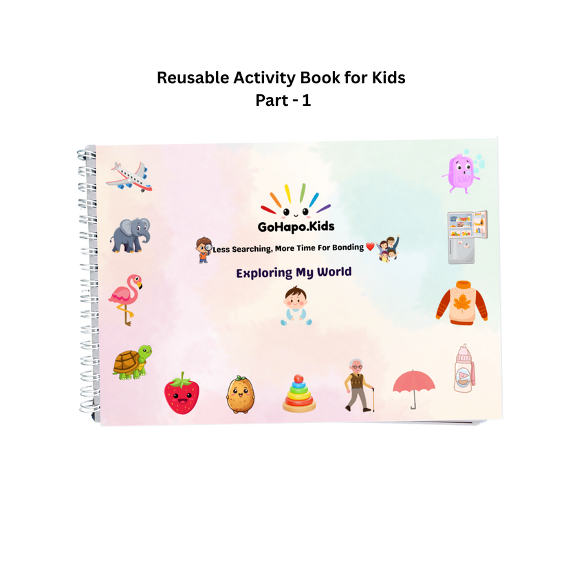 Activity Book for Kids | Reusable | 100+ Activities | Ages 2–5 – GoHapo ...