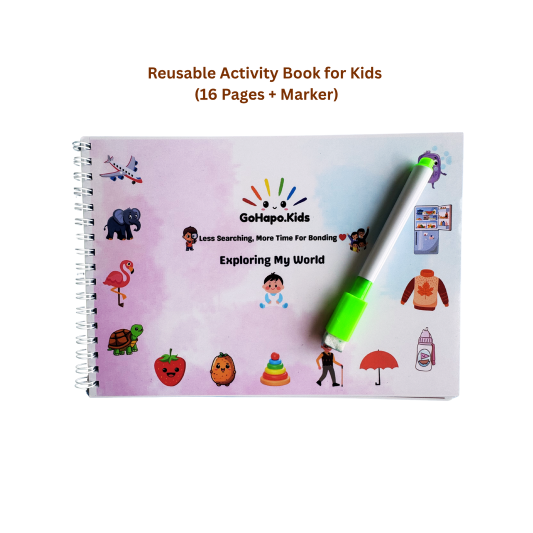 Activity Book - Part 1 | Reusable Wipe & Clean | Ages 2–5