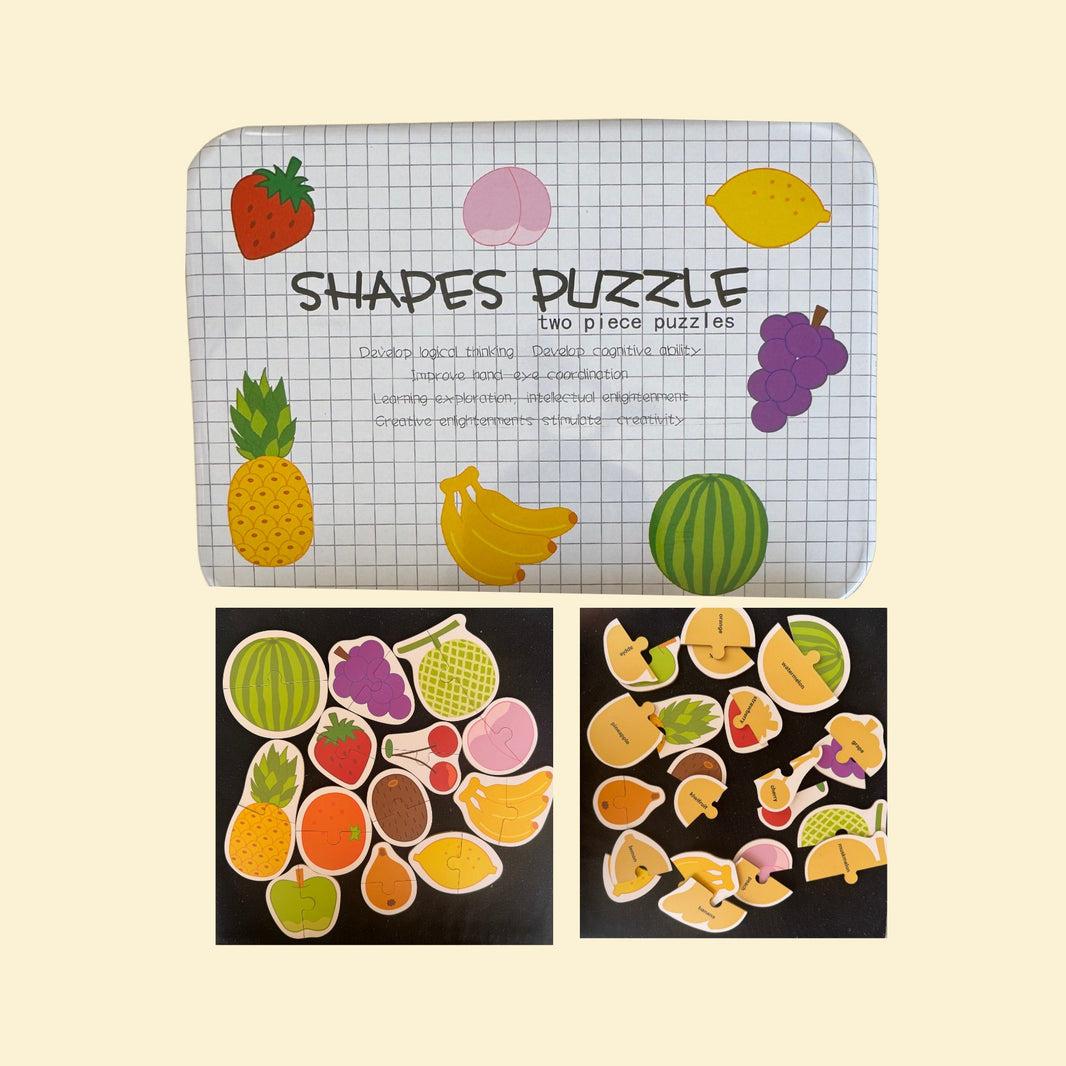 2 Piece Shapes puzzle