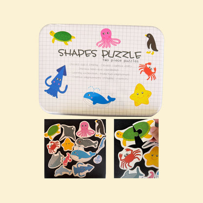 2 Piece Shapes puzzle