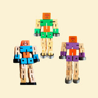 Wooden Twist Robot Toy (Any one random piece)