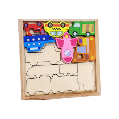 Wooden 3D Puzzle (Any 1 Random Piece)