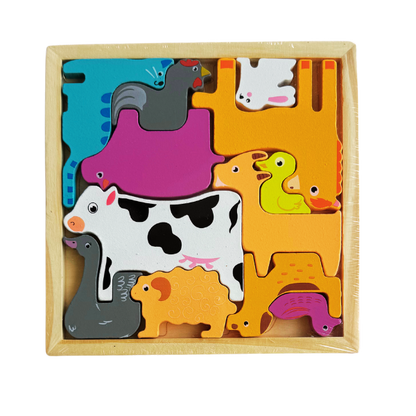 Wooden 3D Puzzle (Any 1 Random Piece)