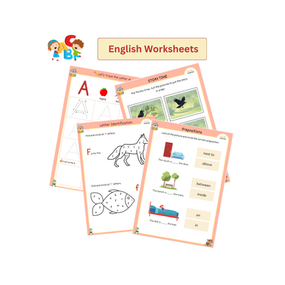 Worksheets for Kids (3–4 Years) | 300+ Worksheets | Maths, English, EVS & Science