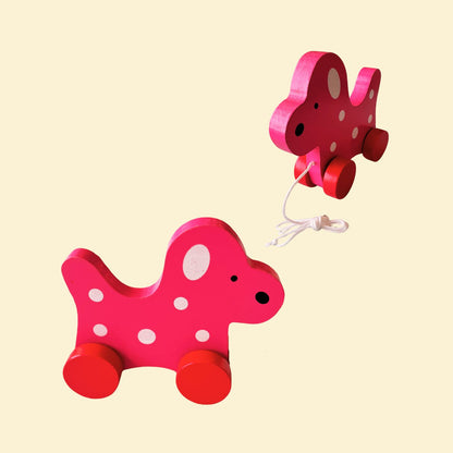 Wooden Pull along Animals
