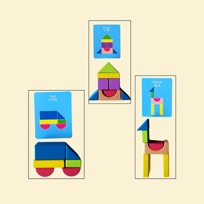 Rainbow Building Block 15 Pieces