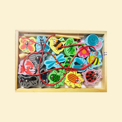 Wooden Magnetic Lacing Puzzle