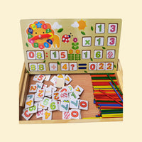 Maths wooden learning box