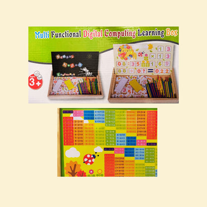 Maths wooden learning box