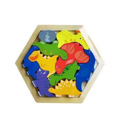 Hexagon Shape 3D puzzle (any 1 random piece)