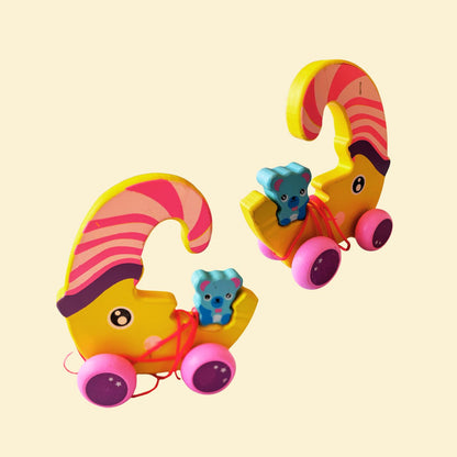 Wooden Pull along Animals