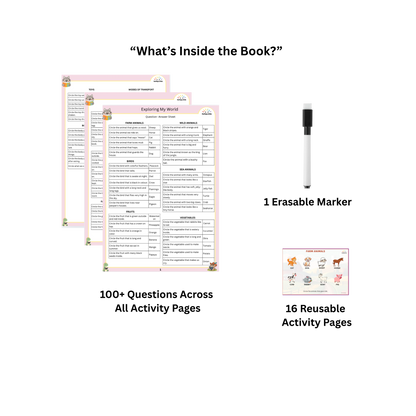 Activity Book - Part 1 | Reusable Wipe & Clean | Ages 2–5