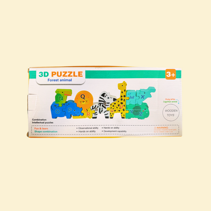 Wooden 3D Puzzle - Alphabets
