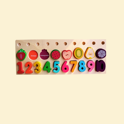 Wooden  Rainbow Logarithmic Board