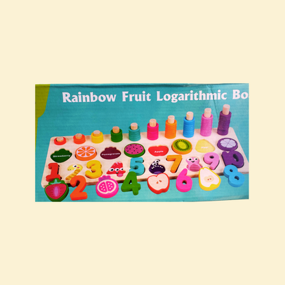 Wooden  Rainbow Logarithmic Board