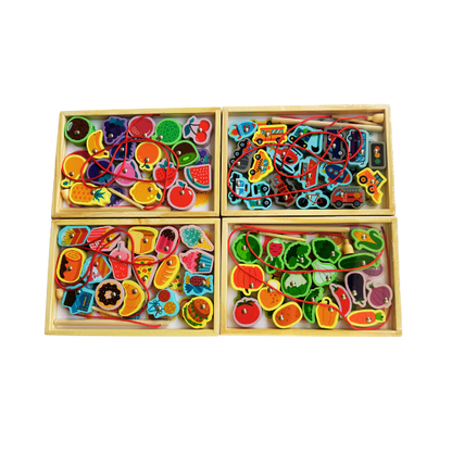Wooden Magnetic Lacing Puzzle