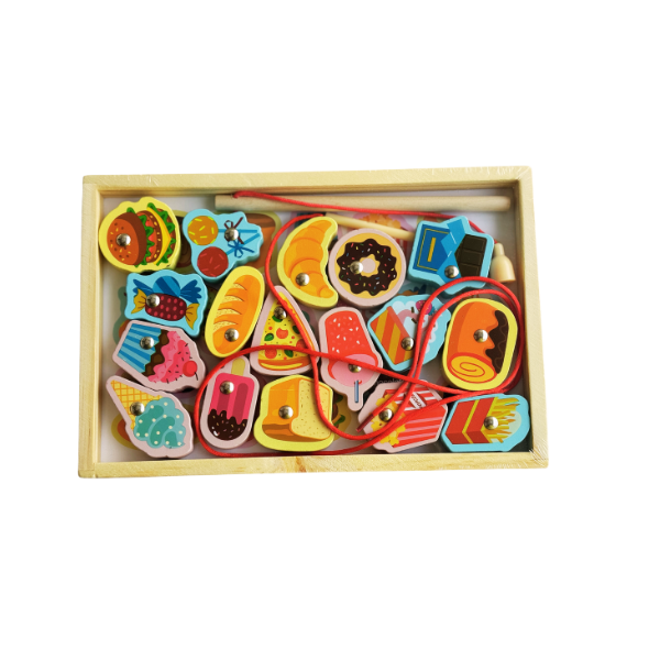 Wooden Magnetic Lacing Puzzle
