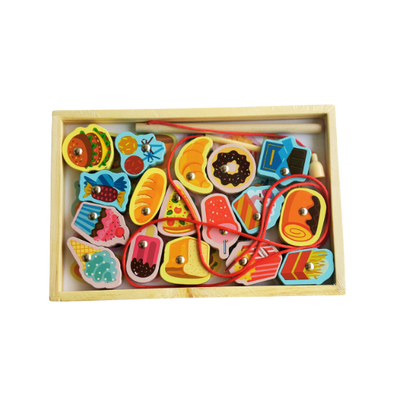 Wooden Magnetic Lacing Puzzle