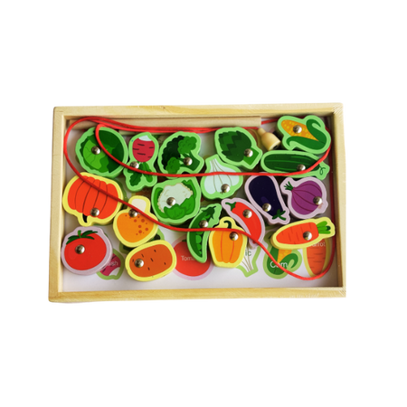 Wooden Magnetic Lacing Puzzle