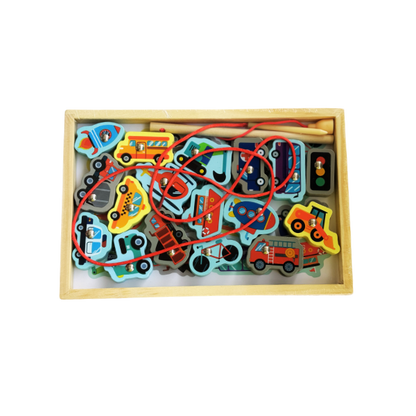 Wooden Magnetic Lacing Puzzle
