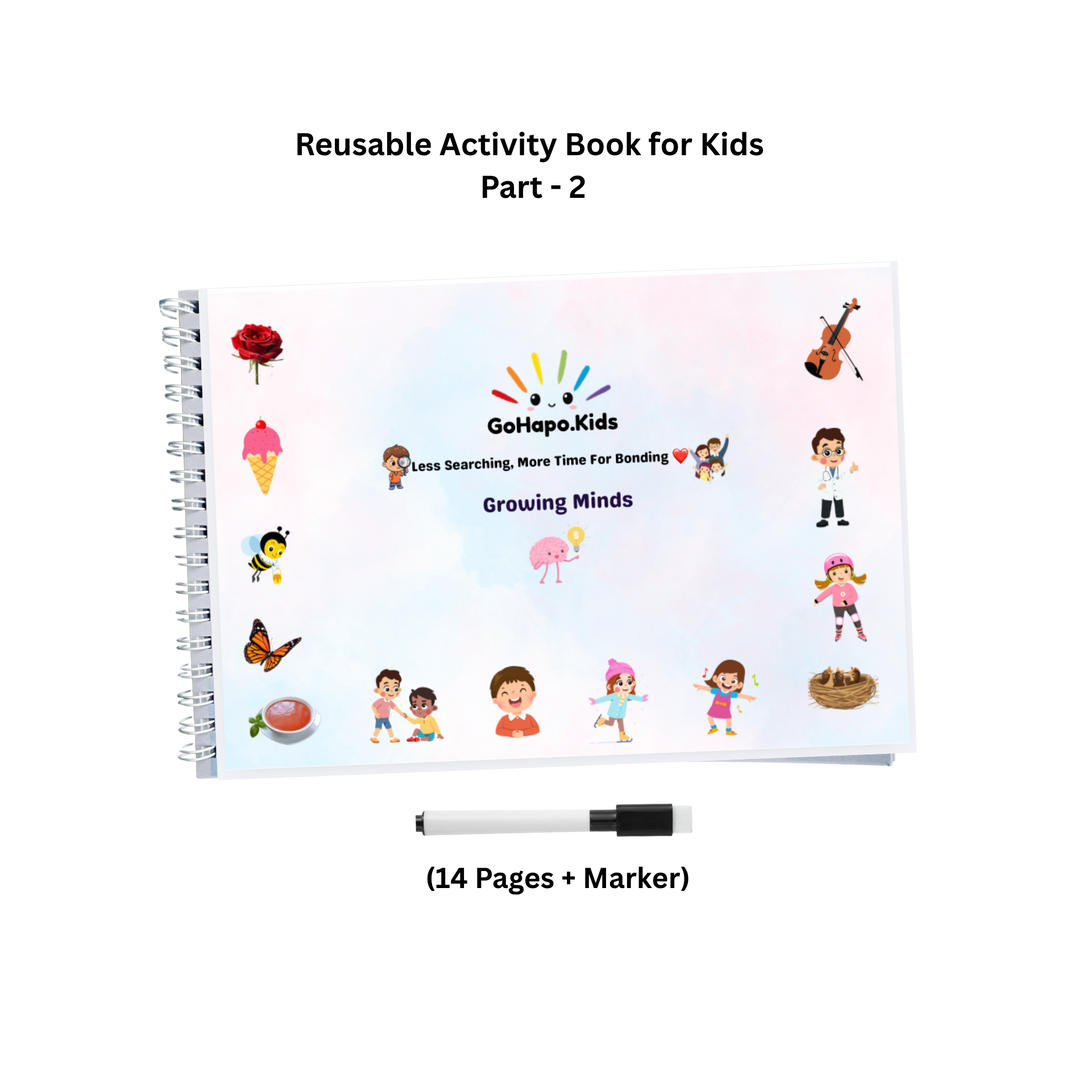 Activity Book - Part 2 | Reusable Wipe & Clean | Ages 2–5