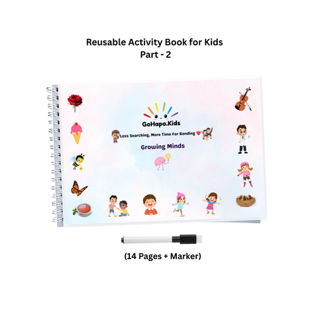 Activity Book - Part 2 | Reusable Wipe & Clean | Ages 2–5