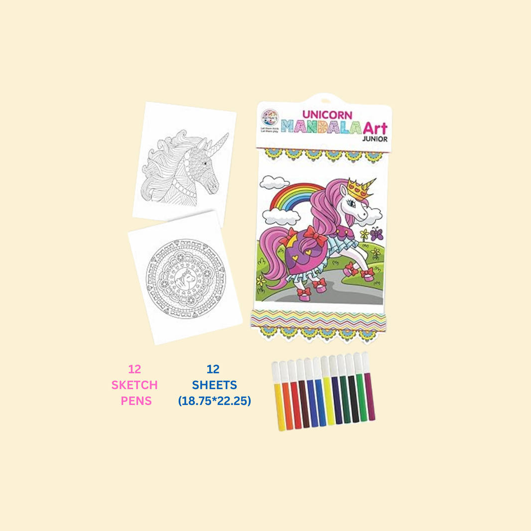 Unicorn Mandala Art - Kids