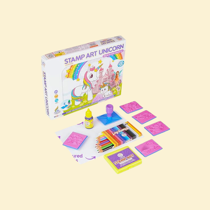 Stamp art - unicorn theme
