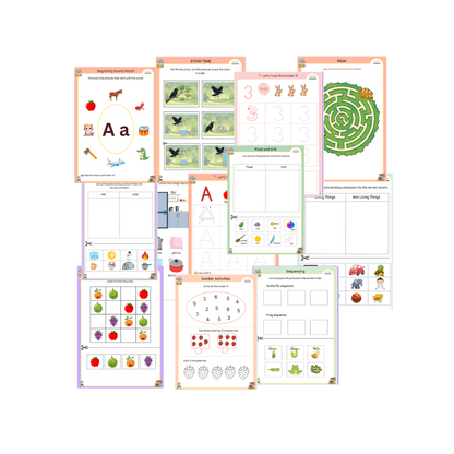 Worksheets for Kids (3–4 Years) | 300+ Worksheets | Maths, English, EVS & Science